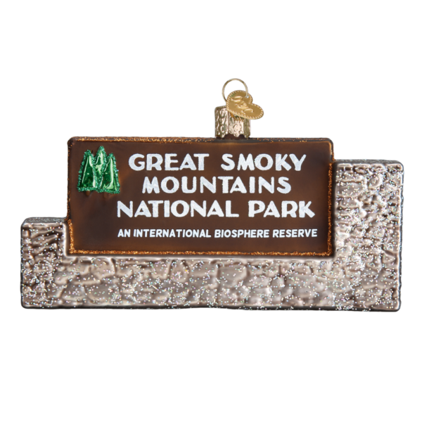 Great Smoky Mountains National Park Glass Ornament Winterwood Gift