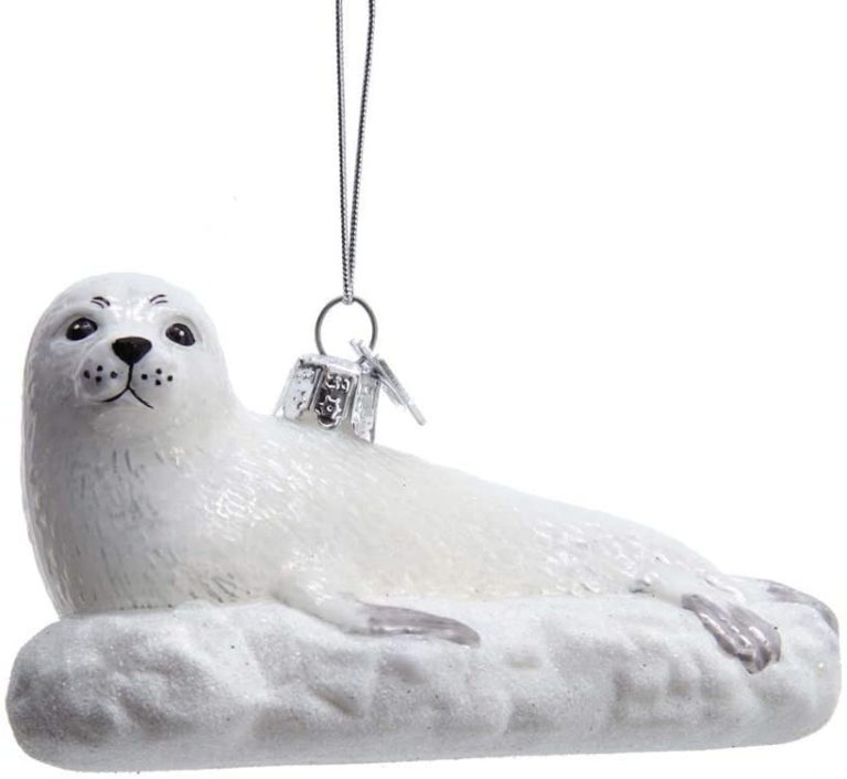 Seal on Iceberg Glass Ornament – Winterwood Gift & Christmas Shoppes