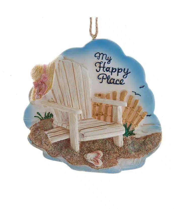Beach Scene With Chair Ornament Winterwood Gift Christmas Shoppes